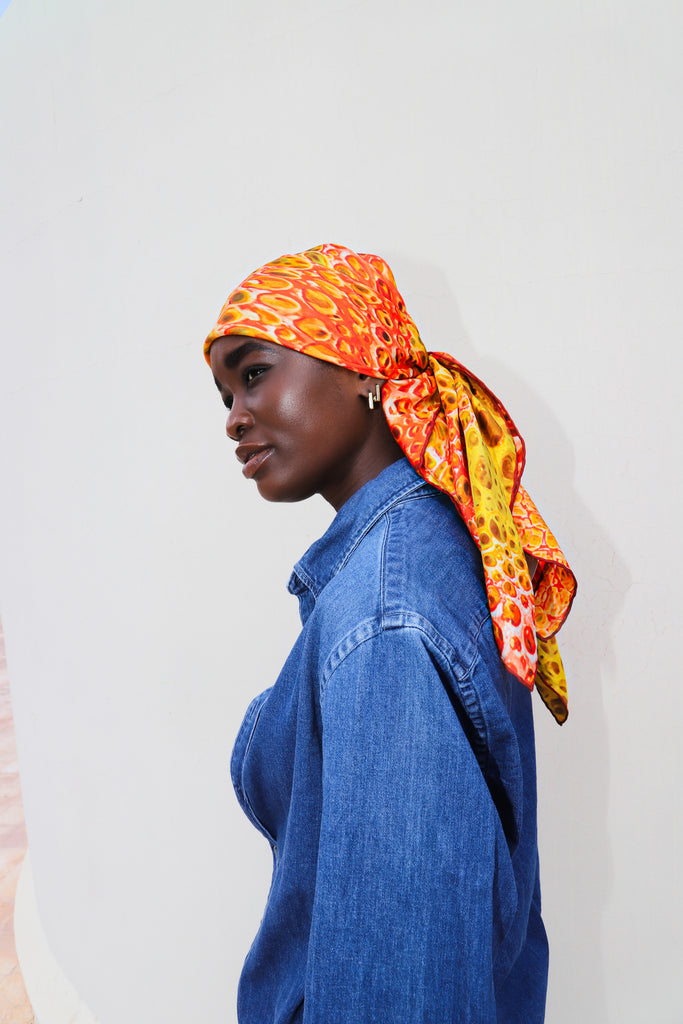 Comment Porter Un Foulard En Soie Grand Foulard En Soie Femme Vert